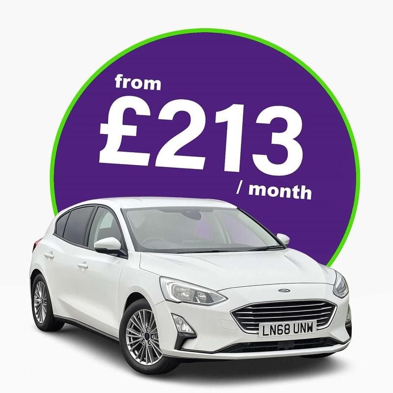 White Used 2018 Ford Focus Titanium X Hatchback | £7,995 (A bit pricey) - Image 1/4