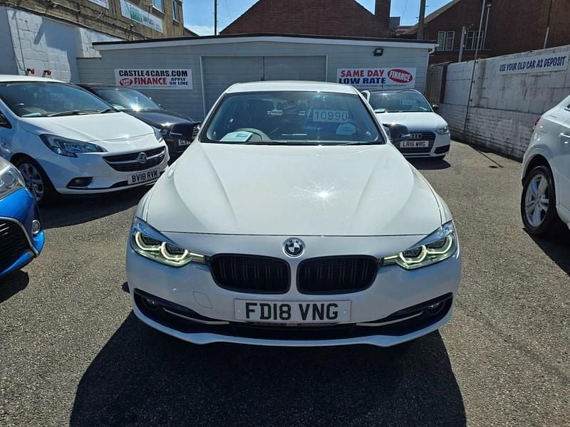 Begagnad BMW 320 Sport Line 2018 Vit Sedan