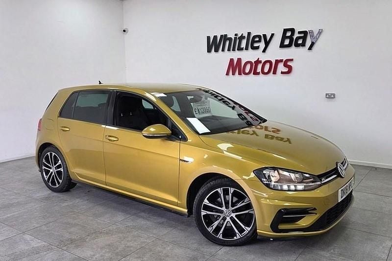 Used VW Golf VII R-line 150 HP (110 kW) 2018 Yellow Hatchback