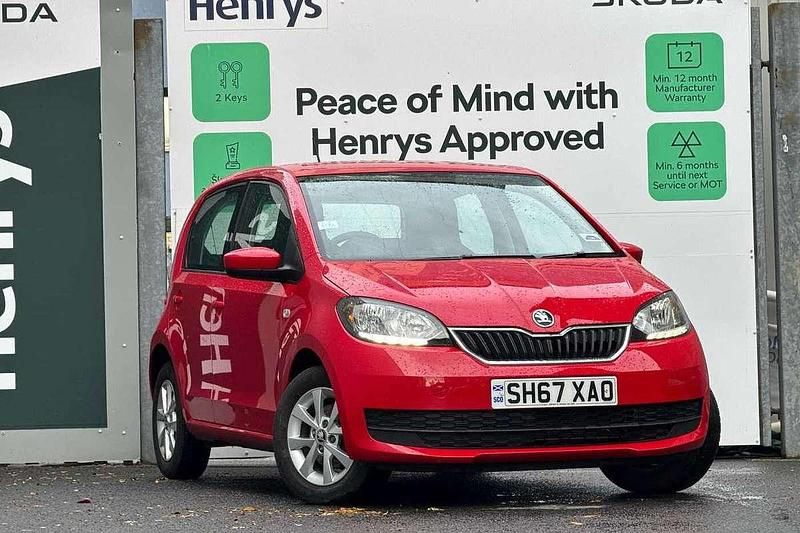 Tornado red Used 2017 Skoda Citigo SE Hatchback | £7,495 (Fair price) - Image 1/4