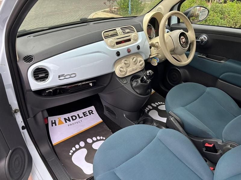 Used Fiat 500 Pop 69 HP (50 kW) 2009 Blue Cabriolet