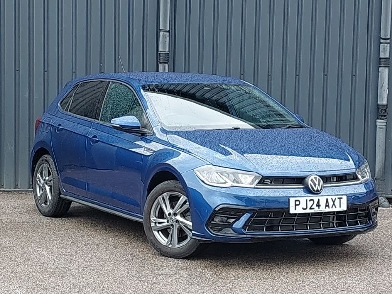 Blue Used 2024 VW Polo R-line Hatchback | £22,498 (Expensive) - Image 1/4