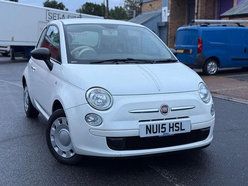 White Used 2015 Fiat 500 Pop Hatchback | £3,390 (Good price) - Image 1/3