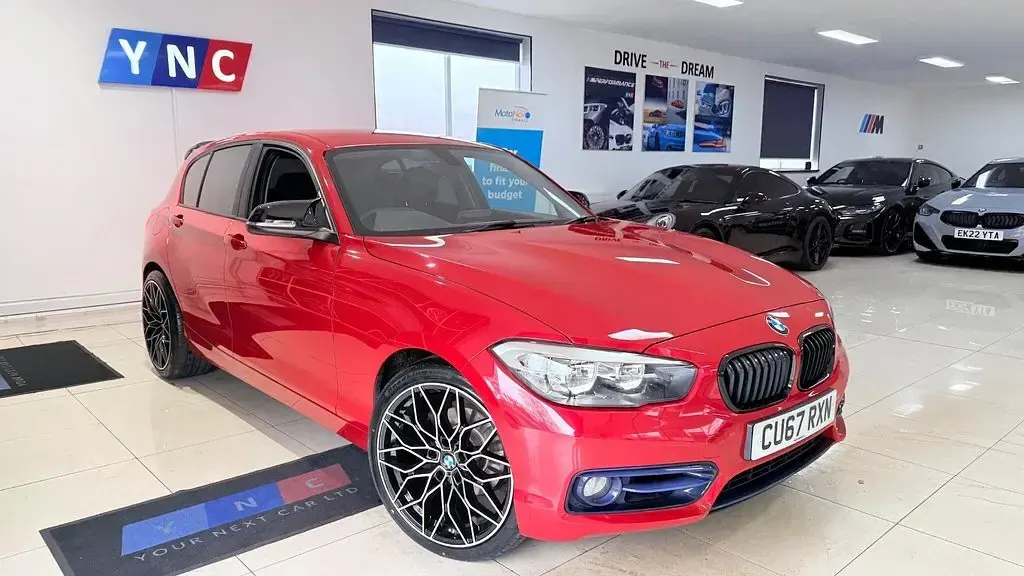 Used BMW 120 Sport Line 2017 Red Hatchback