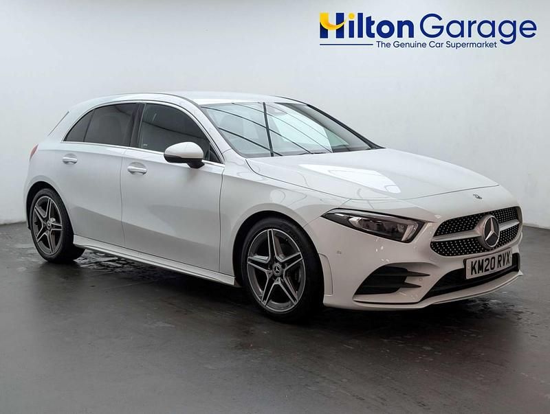 Used Mercedes A200 AMG line 163 HP (119 kW) 2020 White Hatchback