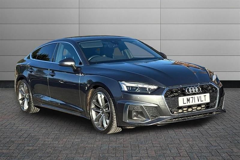 Daytona grey Used 2021 Audi A5 S-Line Hatchback | £24,550 (Fair price) - Image 1/4