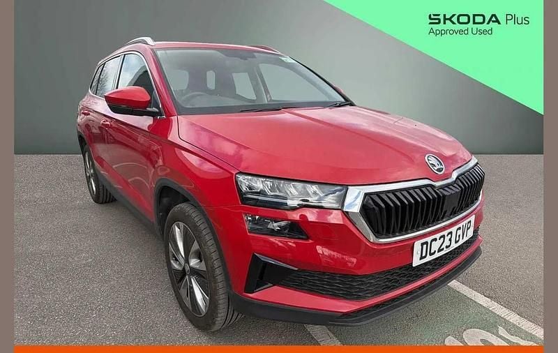 Used Skoda Karoq SE L 147 HP (108 kW) 2023 Velvet red metallic SUV