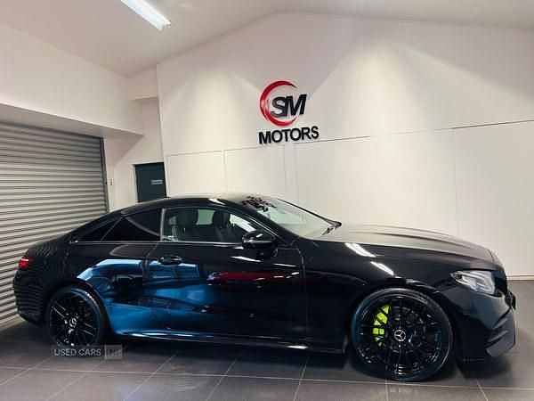 Used Mercedes E220 AMG line 2018 Black Coupe