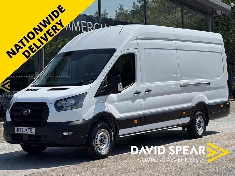 Frozen white (solid paint) Used 2021 Ford Transit | £16,990 (Fair price) - Image 1/3
