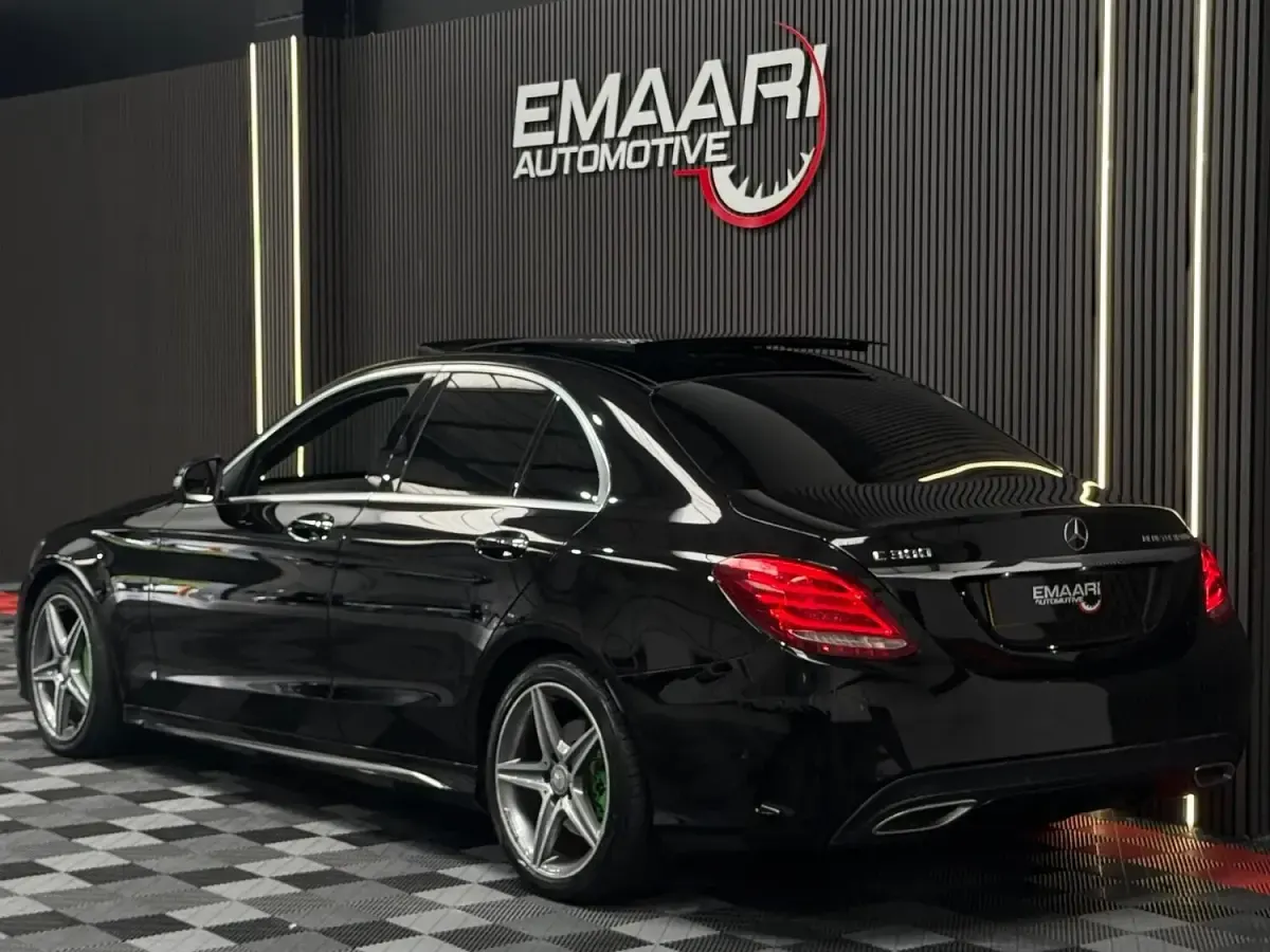 Used Mercedes C300 AMG line 2015 Black Sedan