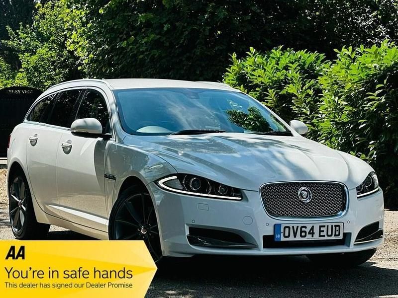 White Used 2014 Jaguar XF Sportbrake Premium Luxury Estate | £6,290 (Fair price) - Image 1/3