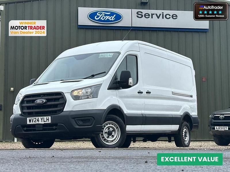 White Used 2024 Ford Transit Van | £27,994 (Expensive) - Image 1/4