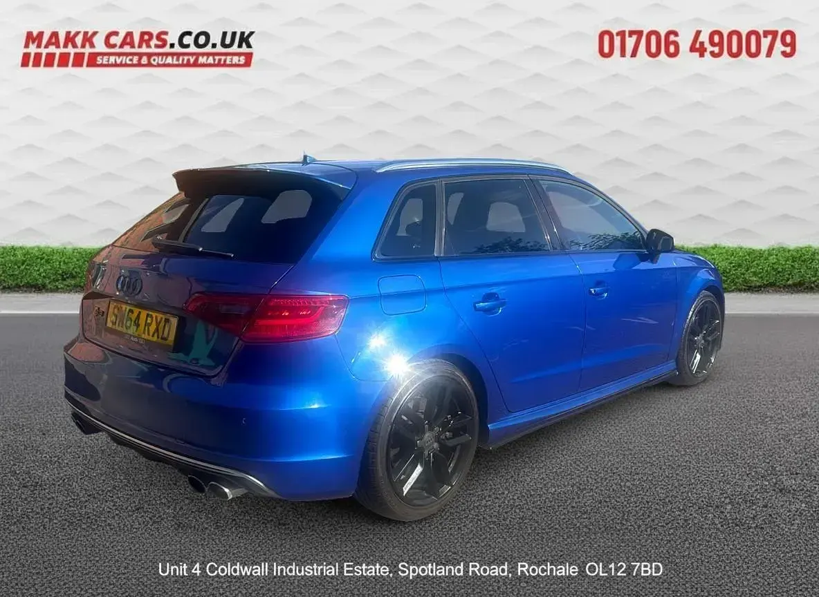 Used Audi S3 Sportback Business 300 HP (220 kW) 2015 Blue Hatchback