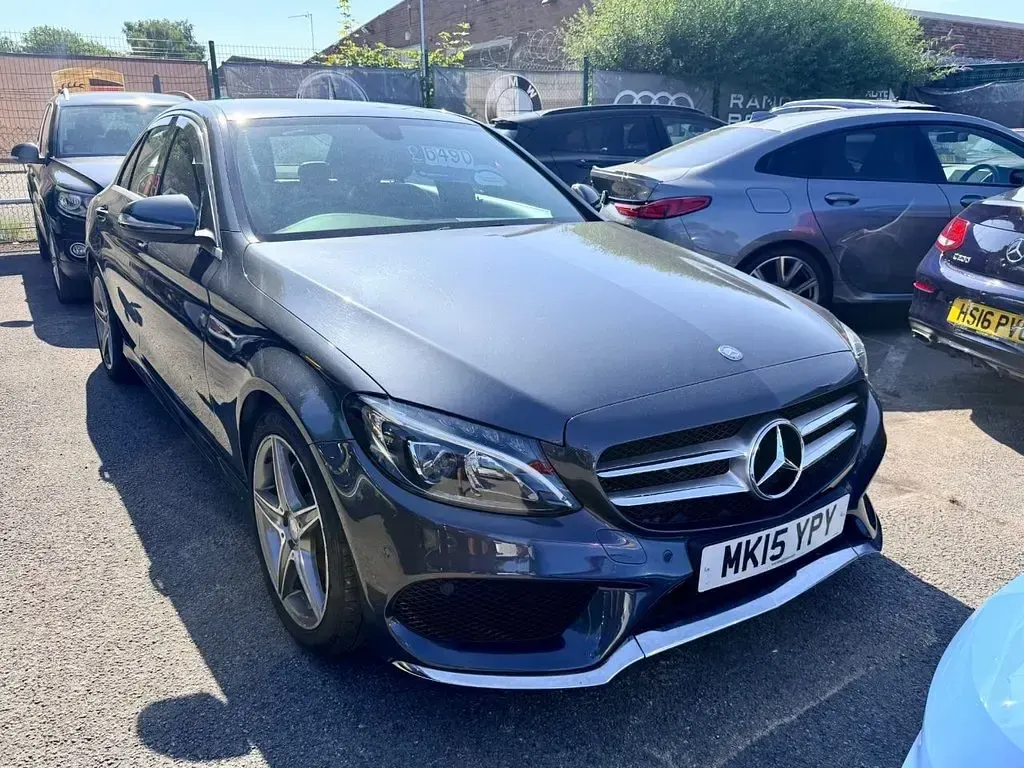 Used Mercedes C200 AMG line 136 HP (100 kW) 2015 Grey Sedan