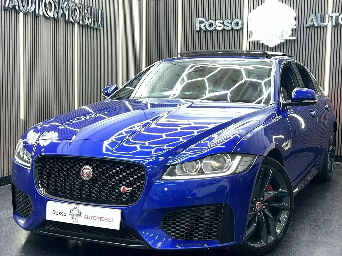 Used Jaguar XF S 300 HP (220 kW) 2017 Blue Sedan