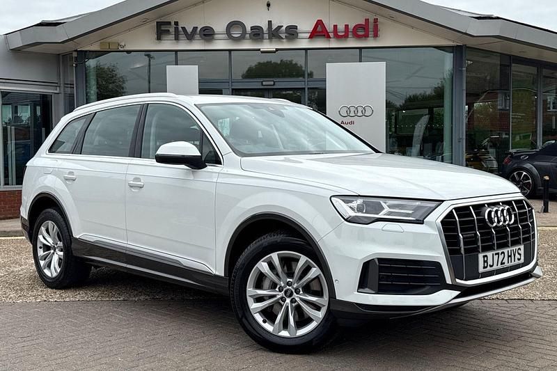 White Used 2022 Audi Q7 Sport SUV | £37,990 (Good price) - Image 1/4