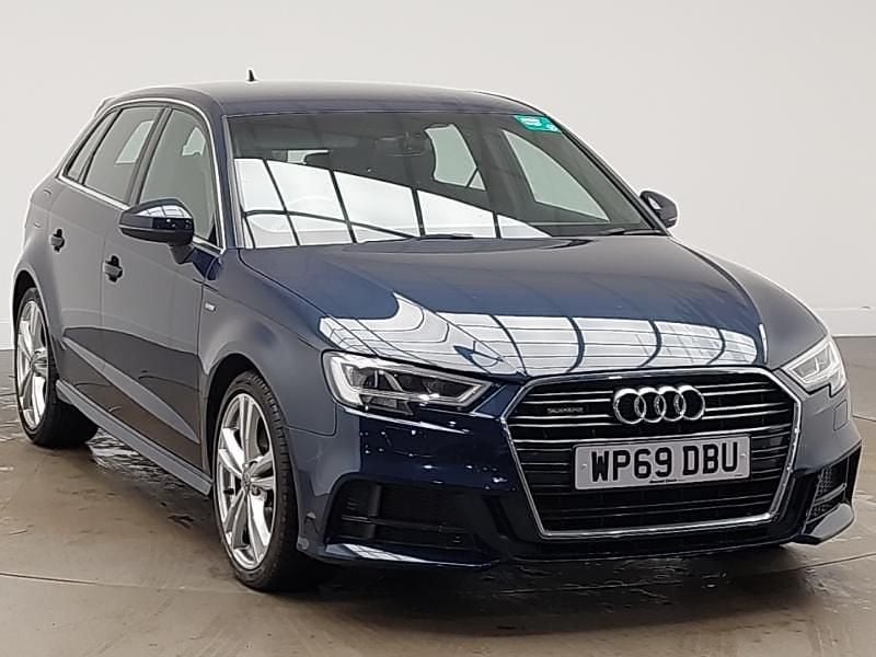 Used Audi A3 S-Line 190 HP (139 kW) 2020 Blue Sedan