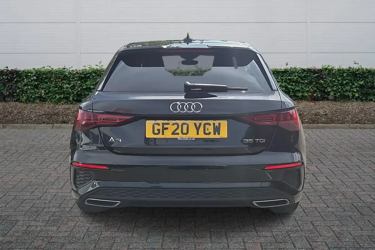 Used Audi A3 S-Line 150 HP (110 kW) 2020 Black Sedan