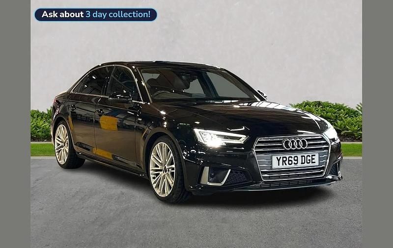 Used Audi A4 S-Line 190 HP (139 kW) 2019 Black Sedan