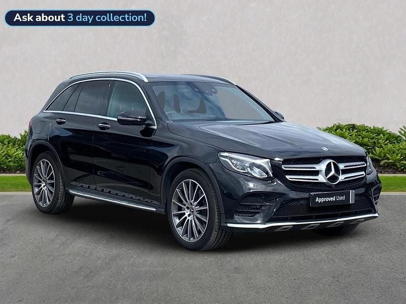 Black Used 2018 Mercedes GLC250 AMG Line Premium Estate | £23,099 (Fair price) - Image 1/4