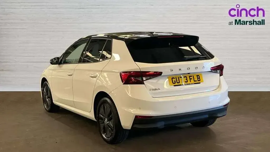 Used Skoda Fabia Colour Edition 95 HP (69 kW) 2023 Candy white black magic pearl effect Hatchback