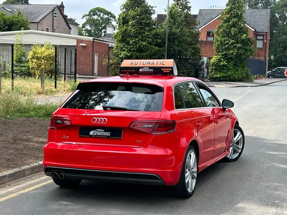 Used Audi A3 Sportback S-Line 150 HP (110 kW) 2015 Red Hatchback