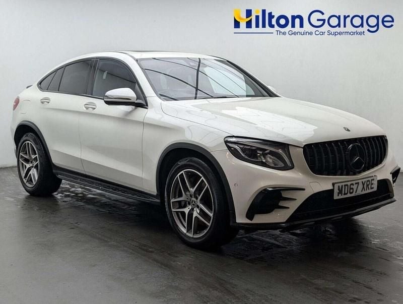 Used Mercedes GLC350 AMG line 258 HP (189 kW) 2017 White Coupe