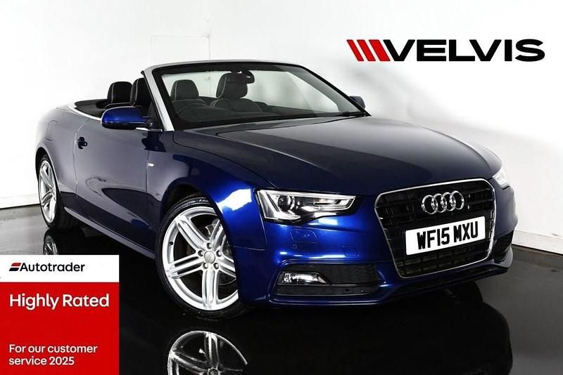 Blue Used 2015 Audi A5 Cabriolet S-Line Cabriolet | £8,981 (Fair price) - Image 1/4