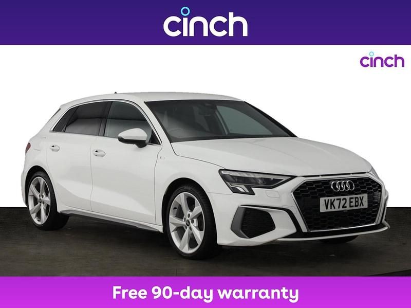 White Used 2022 Audi A3 S-Line Hatchback | £20,299 (Fair price) - Image 1/3