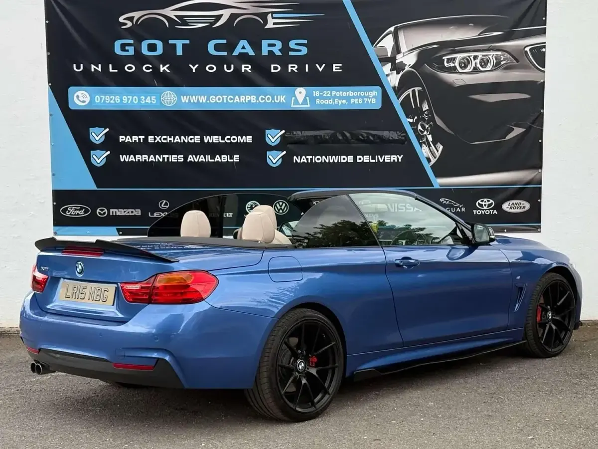 Used BMW 435 M Sport 313 HP (230 kW) 2015 Blue Cabriolet