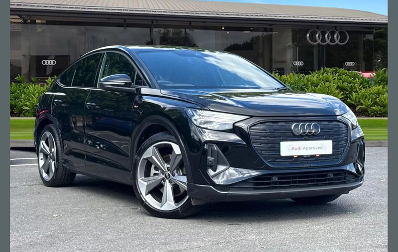 Black New 2024 Audi Q4 Sportback e-tron Black Edition SUV | £41,495 (Super price) - Image 1/4