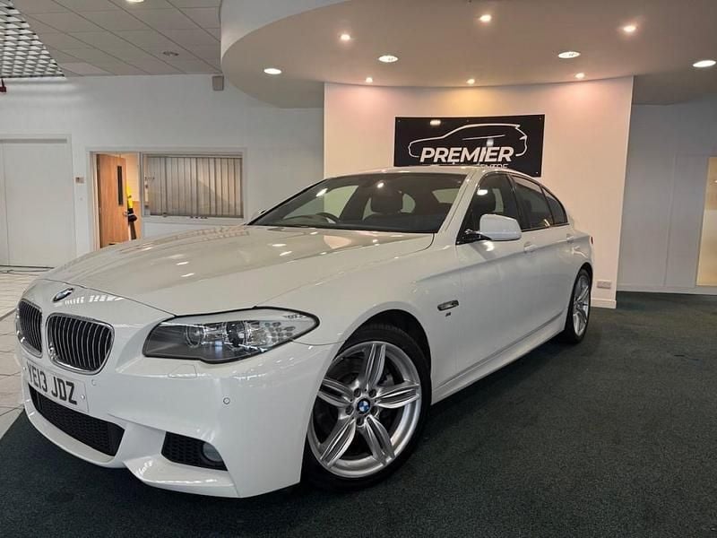 White Used 2013 BMW 520 M Sport Sedan | £9,295 (Fair price) - Image 1/4
