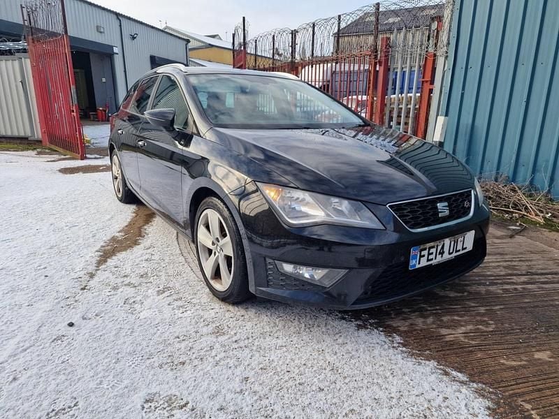 Black Used 2014 Seat Leon FR Estate | £3,395 (Good price) - Image 1/4