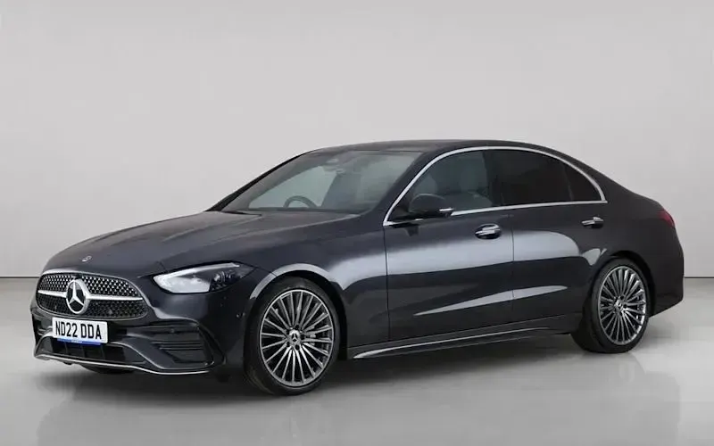 Used Mercedes C200 AMG line 204 HP (150 kW) 2022 Grey Sedan