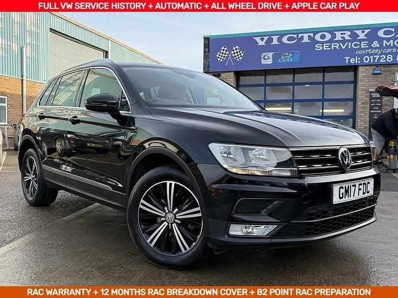 Black Used 2017 VW Tiguan SE SUV | £15,495 (Fair price) - Image 1/4