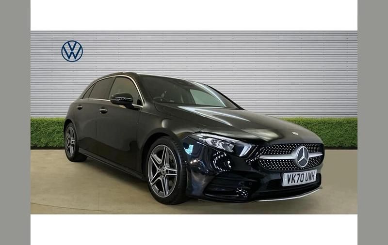 Used Mercedes A200 AMG Line Premium 150 HP (110 kW) 2020 Black Hatchback
