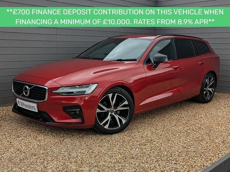 Fusion red Used 2020 Volvo V60 R-Design Estate | £19,990 (Fair price) - Image 1/4