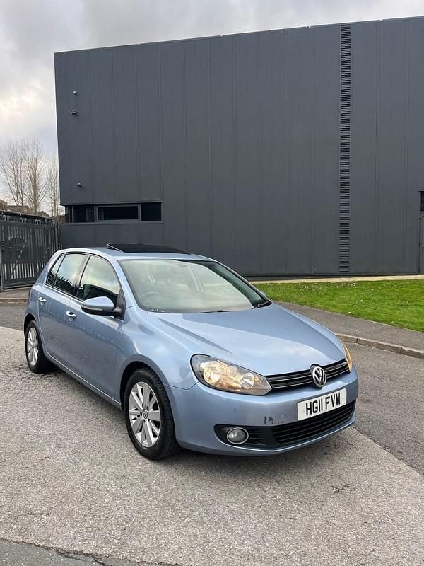 Used VW Golf VI Match 105 HP (77 kW) 2011 Blue Hatchback