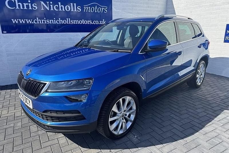 Blue Used 2021 Skoda Karoq SE L SUV | £14,995 (Fair price) - Image 1/1