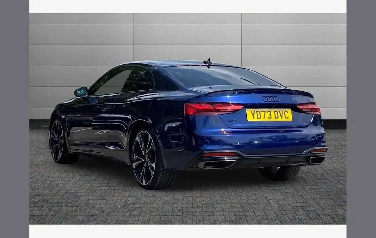 Used Audi A5 Black Edition 150 HP (110 kW) 2023 Blue Coupe