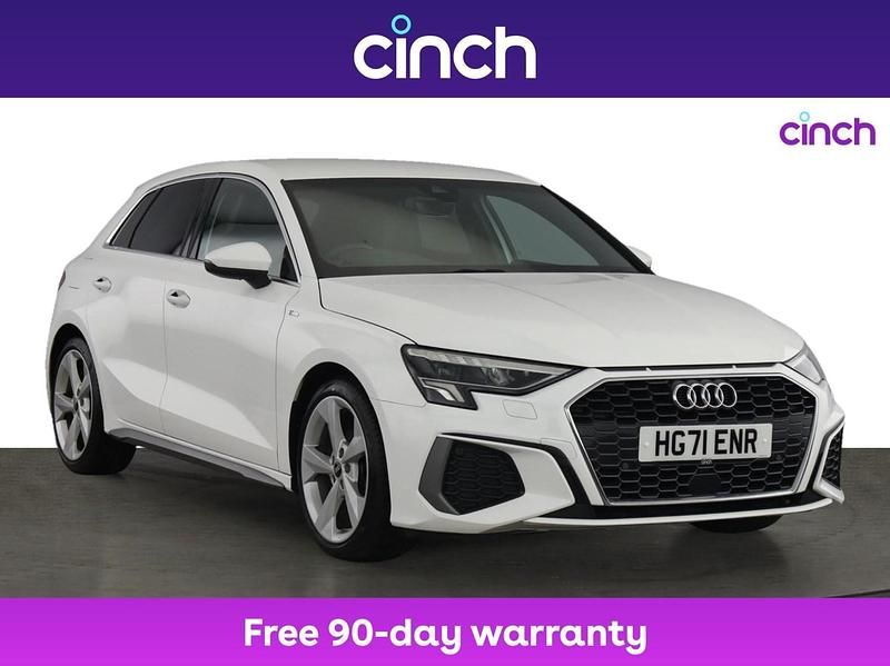 White Used 2022 Audi A3 S-Line Hatchback | £20,099 (Fair price) - Image 1/3