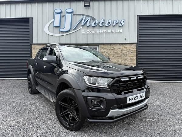 Black Used 2022 Ford Ranger Wildtrack Pickup | £22,450 (Expensive) - Image 1/4