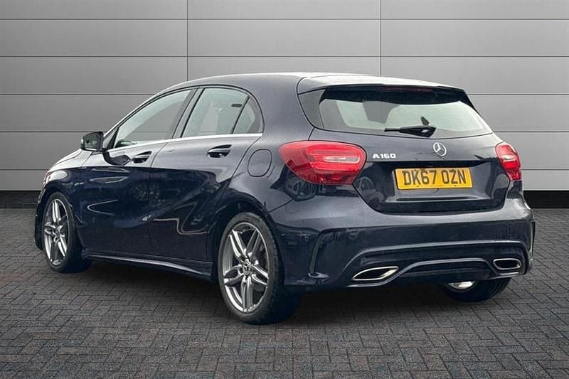 Used Mercedes A160 AMG line 102 HP (75 kW) 2017 Cavansite blue Hatchback