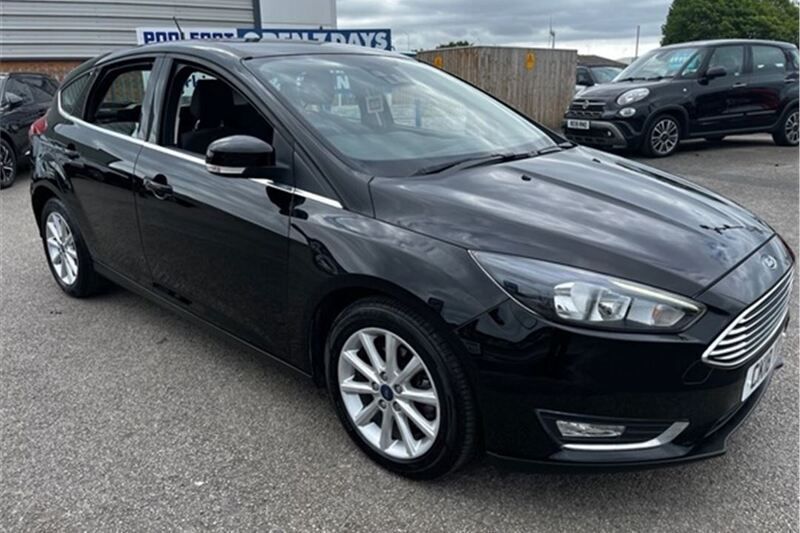 Black Used 2018 Ford Focus Titanium Hatchback | £10,995 (Good price) - Image 1/3