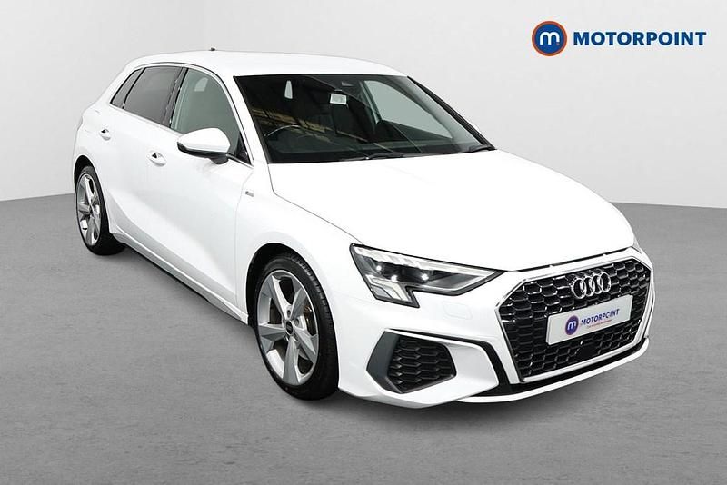 White Used 2021 Audi A3 S-Line Hatchback | £17,999 (Fair price) - Image 1/4