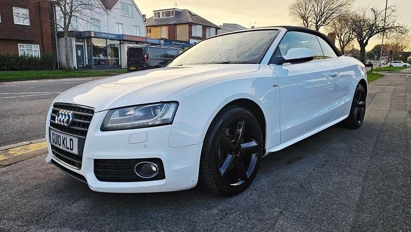 Used Audi A5 Cabriolet S-Line 2010 White Cabriolet
