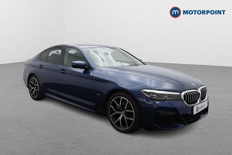 Blue Used 2021 BMW 520 M Sport Sedan | £22,899 (Good price) - Image 1/4