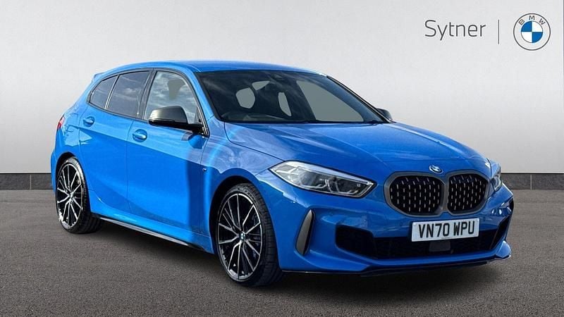 Used BMW M135 M Sport 302 HP (222 kW) 2020 Blue Hatchback