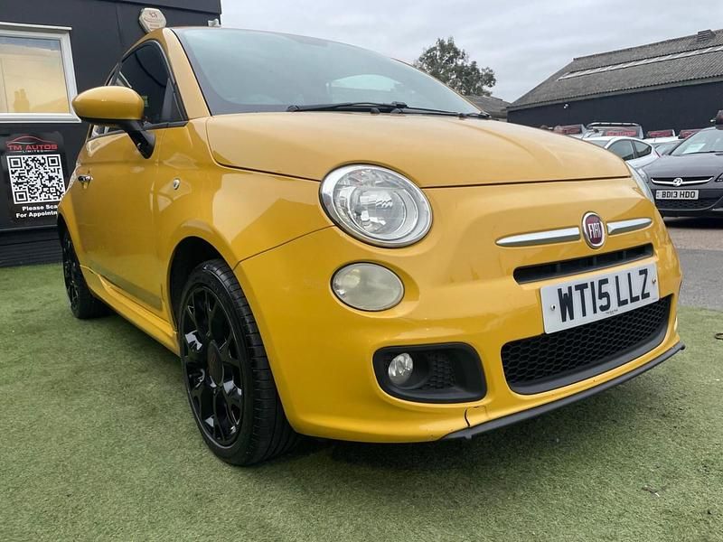 Used Fiat 500 S 69 HP (50 kW) 2015 Yellow Hatchback