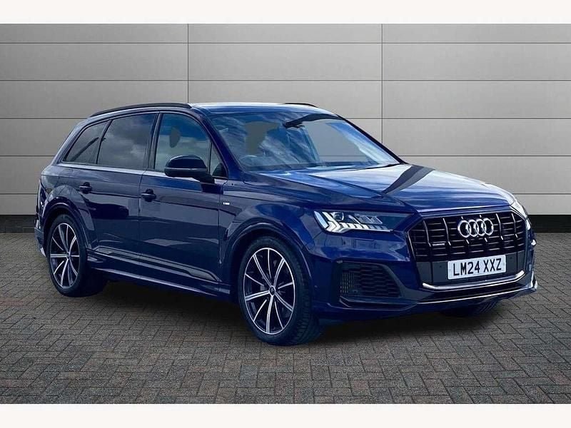 Navarra blue Used 2024 Audi Q7 S-Line SUV | £52,950 (Expensive) - Image 1/4